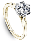Crown Ring Yellow Gold Noam Carver Squared Solitaire Engagement Ring
