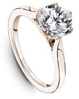 Crown Ring Rose gold Noam Carver Squared Solitaire Engagement Ring