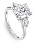 Crown Ring White gold Noam Carver Trinity Engagement Ring