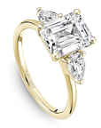 Crown Ring Yellow Gold Noam Carver Trinity Engagement Ring
