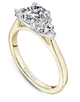Crown Ring Yellow Gold Noam Carver Trinity Engagement Ring