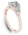 Crown Ring Rose gold Noam Carver Trinity Engagement Ring