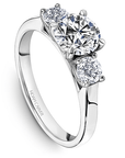 Crown Ring Platinum Noam Carver Trinity Engagement Ring