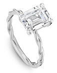 Crown Ring White gold Noam Carver Twist Solitaire Engagement Ring