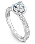 Crown Ring Platinum Noam Carver Vintage Engagement Ring