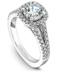 Crown Ring Platinum Noam Carver Vintage Engagement Ring