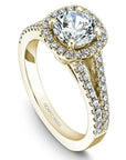 Crown Ring Yellow Gold Noam Carver Vintage Engagement Ring