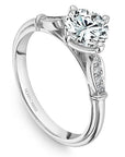 Crown Ring Platinum Noam Carver Vintage Engagement Ring