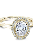 Crown Ring Yellow Gold Noam Carver Vintage Engagement Ring