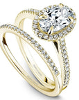 Crown Ring Noam Carver Vintage Halo Engagement Ring