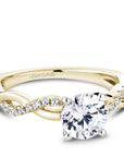 Crown Ring Noam Carver Vintage Solitaire Engagement Ring