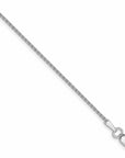 Rich Jewellery Jewellery - Necklace Rich 14K White Gold 1.3mm 18 Inch Wheat Link Chain
