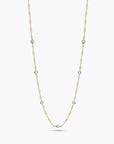 Roberto Coin Inc. Jewellery - Necklace Roberto Coin 18K Diamonds by the Inch Seven Station Dogbone Necklace