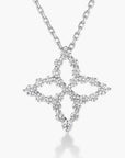 Roberto Coin Inc. Jewellery - Necklace Roberto Coin 18K White Gold Small Princess Diamond Outline Necklace