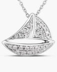 Roberto Coin Inc. Jewellery - Necklace Roberto Coin 18K White Gold Tiny Treasures Diamond Sailboat Necklace