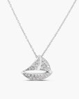Roberto Coin Inc. Jewellery - Necklace Roberto Coin 18K White Gold Tiny Treasures Diamond Sailboat Necklace