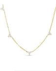 Roberto Coin Inc. Jewellery - Necklace Roberto Coin 18K Yellow Gold 5 Stations Diamonds by the Inch Necklace