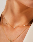 Roberto Coin Inc. Jewellery - Necklace Roberto Coin 18K Yellow Gold 5 Stations Diamonds by the Inch Necklace