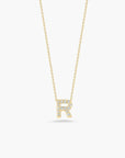 Roberto Coin Inc. Jewellery - Necklace Roberto Coin 18K Yellow Gold Diamond Love Letter R Necklace