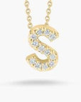 Roberto Coin Inc. Jewellery - Necklace Roberto Coin 18K Yellow Gold Diamond Love Letter S Necklace