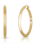 Roberto Coin Inc. Jewellery - Earrings - Hoop Roberto Coin 18K Yellow Gold Knife Edge Hoop Earrings