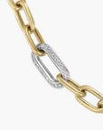 Roberto Coin Inc. Jewellery - Necklace Roberto Coin 18K Yellow Gold Single Diamond Link Paperclip Chain Necklace