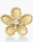 Roberto Coin Inc. Jewellery - Earrings - Stud Roberto Coin 18K Yellow Gold Small Diamond Jasmine Studs