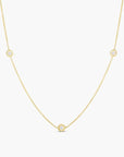 Roberto Coin Inc. Jewellery - Necklace Roberto Coin 18K Yellow Gold Three Diamond Station Necklace