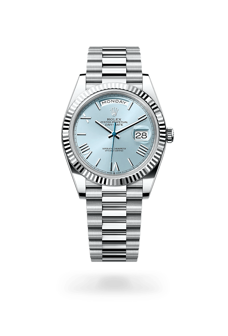 Rolex oyster perpetual day date stainless steel sale