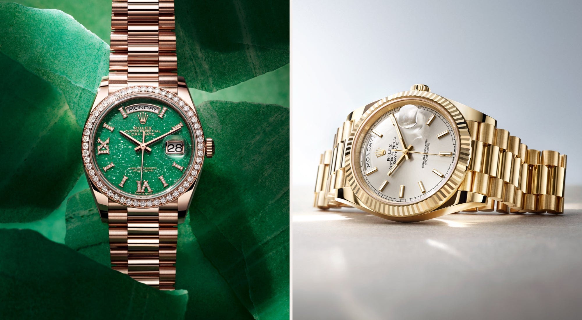 rolex day-date watches - touch of gold