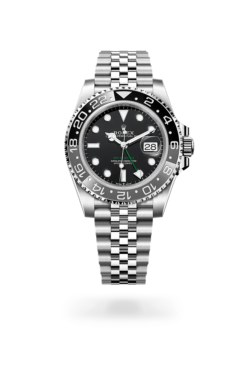 Rolex GMT Master II in Oystersteel M126710GRNR 0003 Touch of Gold