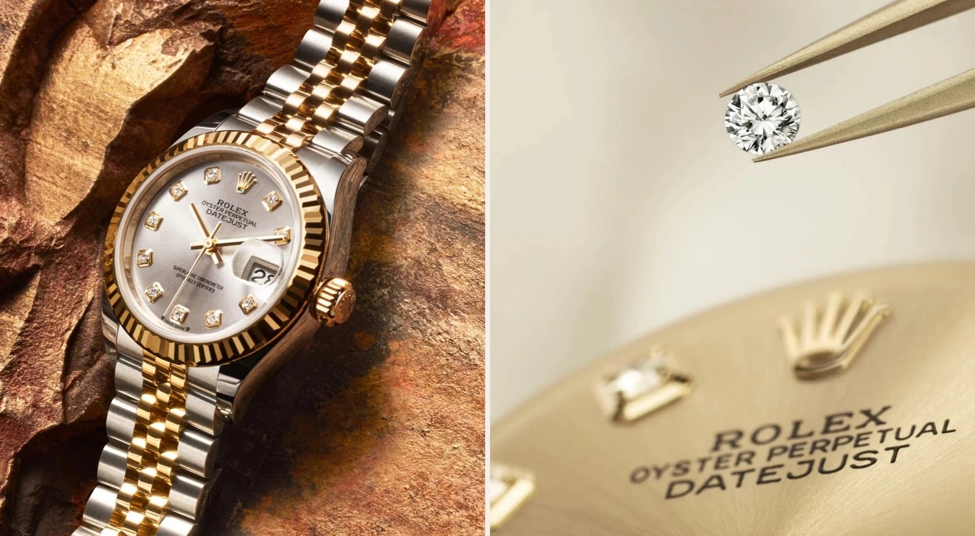 rolex lady-datejust watches - touch of gold