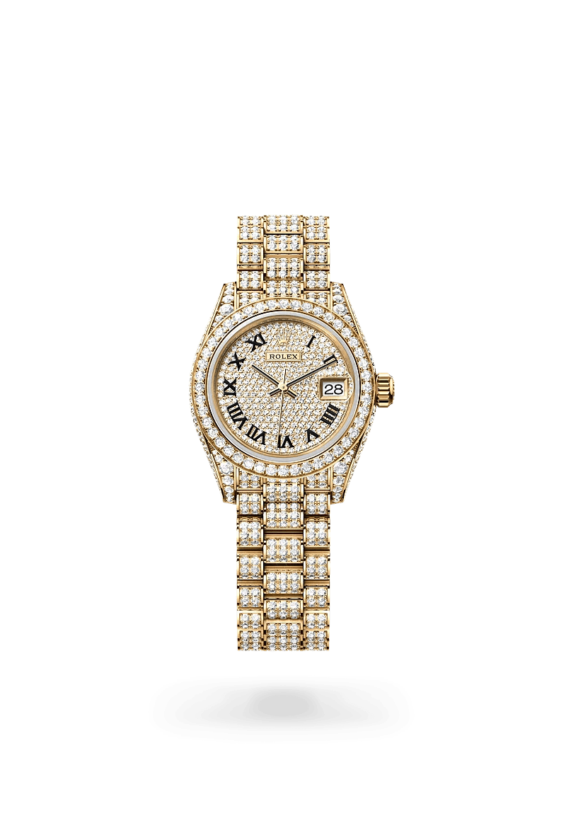 Women's datejust rolex with diamonds sale