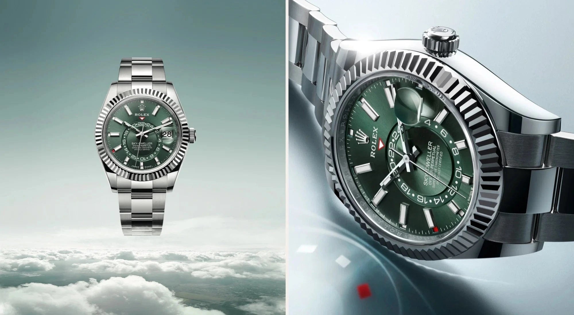 rolex sky-dweller watches - touch of gold