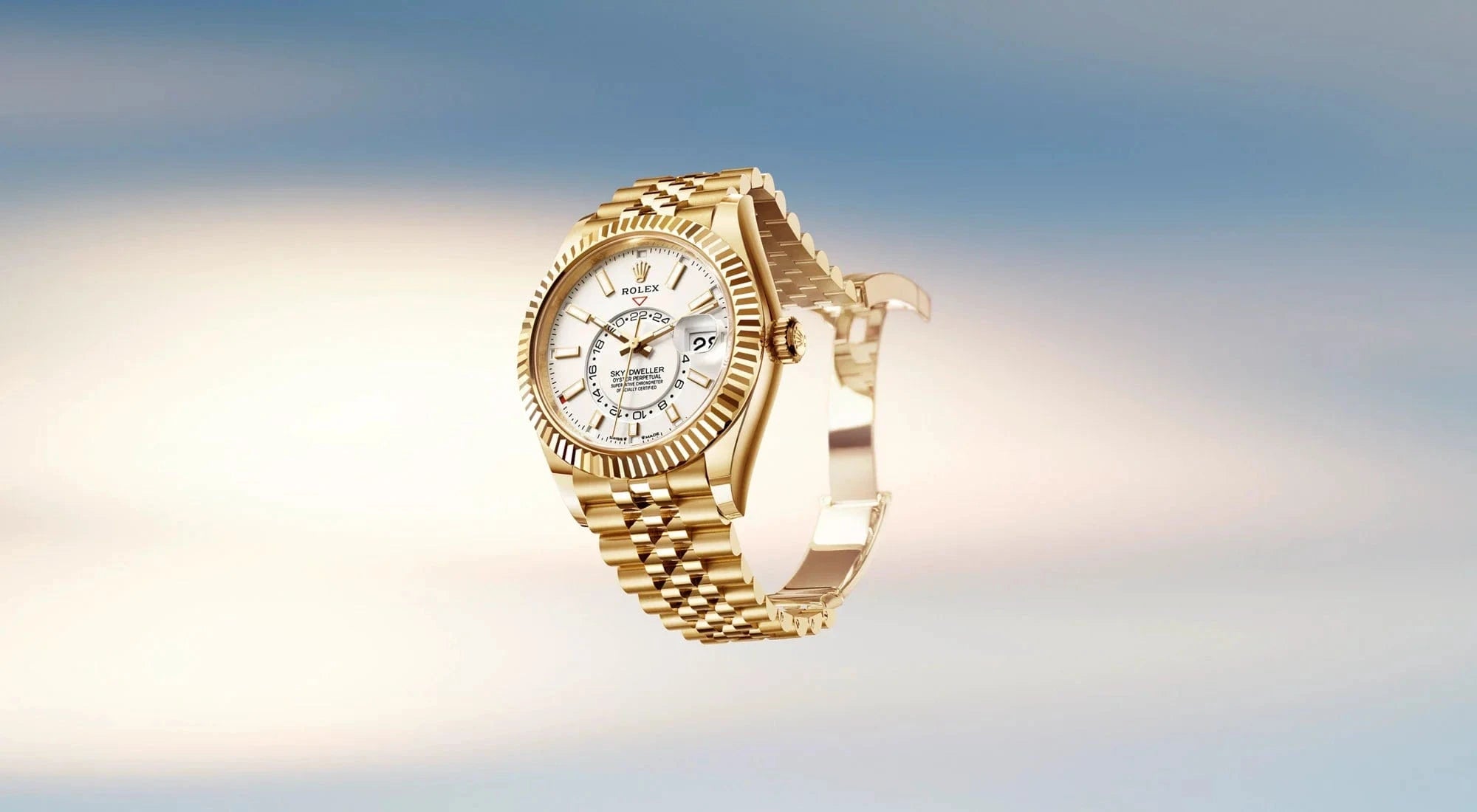 rolex sky-dweller watches - touch of gold