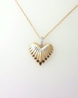 Shy Creation Jewellery - Necklace Shy Creation 14K Heart Necklace with Diamond Bail