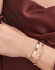 Shy Creation Jewellery - Bracelet Shy Creation 14K Yellow Gold Diamond Carribeener Bracelet