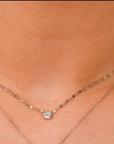 Shy Creation Jewellery - Necklace Shy Creation 14K Yellow Gold Sparkle Chain Diamond Necklace