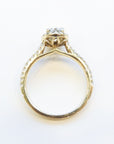 Touch of Gold Diamonds Jewellery - Engagement Ring Touch of Gold 14K Yellow Gold 0.96ct Oval Halo Diamond Ring