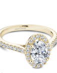 Touch of Gold Diamonds Jewellery - Engagement Ring Touch of Gold 14K Yellow Gold 0.96ct Oval Halo Diamond Ring