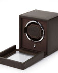 Wolf Designs Accessories - Watch Accessories Wolf Brown Cub Single Watch Winder with Cover