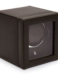 Wolf Designs Accessories - Watch Accessories Wolf Brown Cub Single Watch Winder with Cover