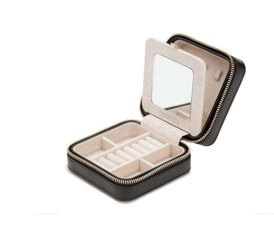 WOLF Caroline Black Jewelry Travel Case – Touch of Gold Fine