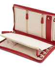Wolf Designs Accessories - Leather goods Wolf Caroline Large Red Zip Jewellery Portfolio