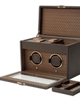 Wolf Designs Accessories - Watch Accessories Wolf Earth Coffee Double Watch Winder