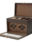 Wolf Designs Accessories - Watch Accessories Wolf Earth Coffee Double Watch Winder