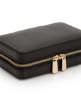 Wolf Designs Accessories - Leather goods WOLF Palermo Black Anthracite Jewelry Zip Case