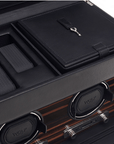Wolf Designs Accessories - Watch Accessories WOLF Roadster Black 2 Piece Watch Winder with Storage