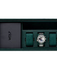 Wolf Designs Accessories - Watch Accessories Wolf 'The Den' Green Four Piece Watch Winder Safe
