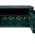 Wolf Designs Accessories - Watch Accessories Wolf 'The Den' Green Four Piece Watch Winder Safe